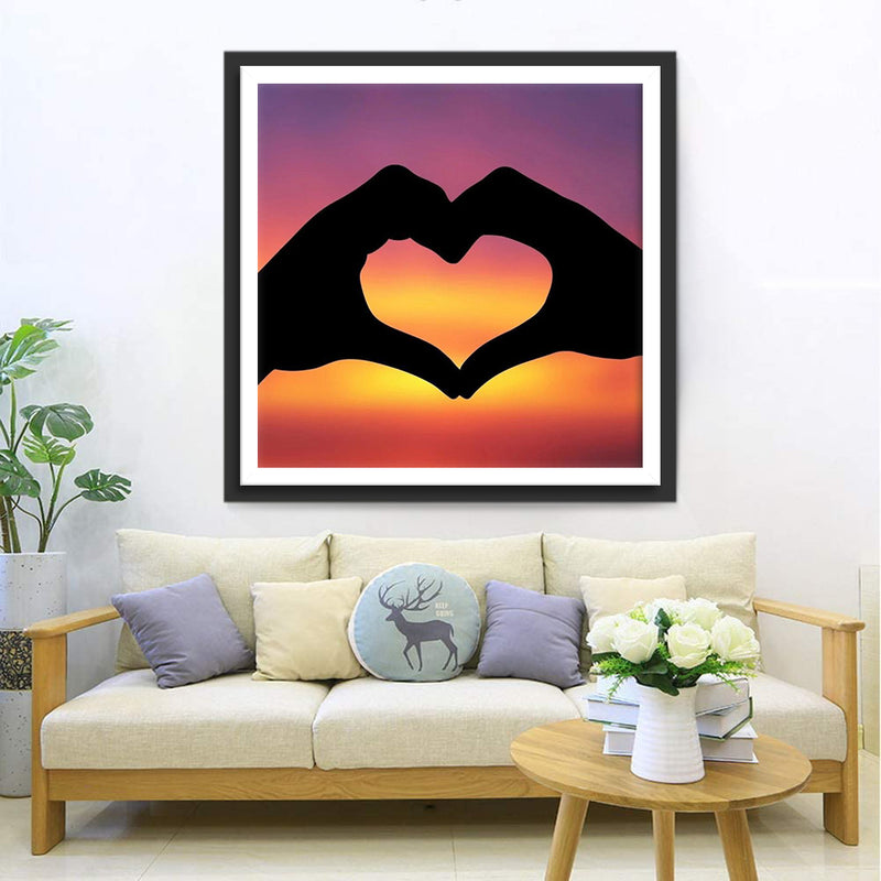 Liebe Sonnenuntergang Diamond Painting