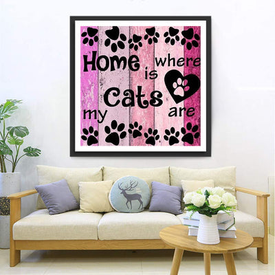 Liebe zu Katze Diamond Painting