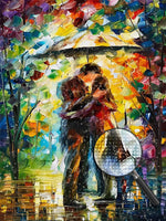 Liebespaar unter dem Regenschirm Diamond Painting