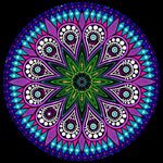 Lila Mandala Diamond Painting
