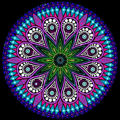 Lila Mandala Diamond Painting