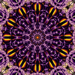 Lila Mandala Kaleidoskop Diamond Painting