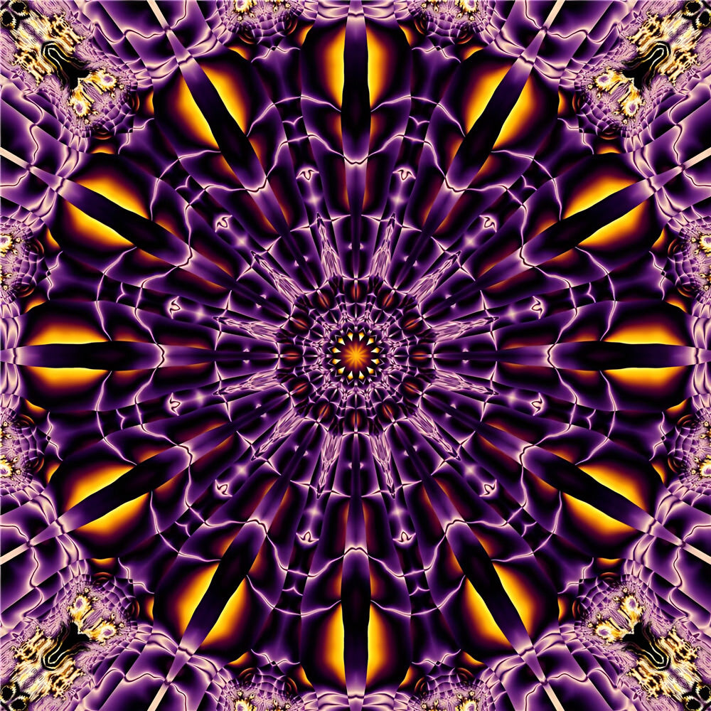 Lila Mandala Kaleidoskop Diamond Painting