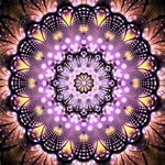 Lila und braune Mandala Diamond Painting