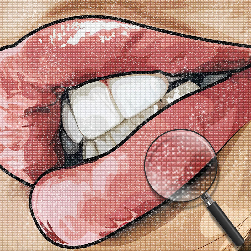 Lippen Diamond Painting