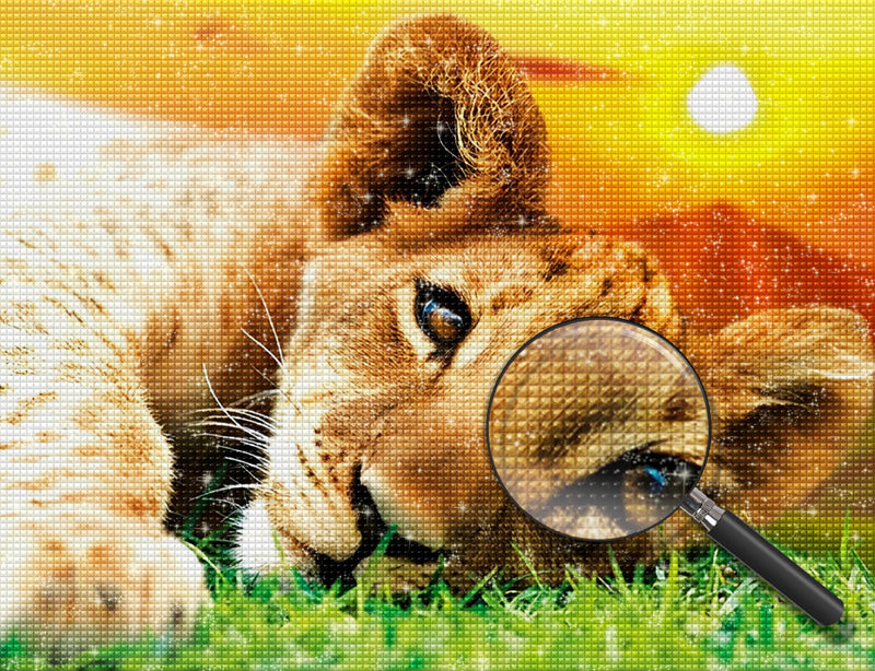 Löwe Diamond Painting