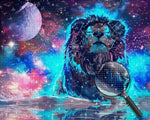 Löwe im Weltraum Diamond Painting