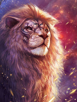 Löwe Sternenhimmel Diamond Painting
