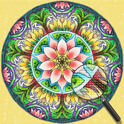 Lotus-Mandala Diamond Painting