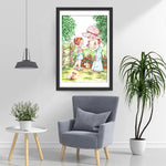 Mädchen im Frühling Diamond Painting