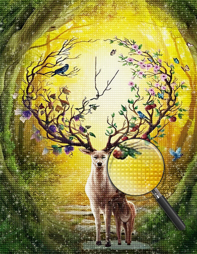 Märchen Hirsch Diamond Painting