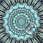 Magisches grünes Mandala Diamond Painting