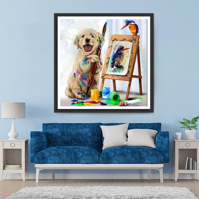 Malender Golden Retriever Diamond Painting