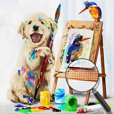 Malender Golden Retriever Diamond Painting