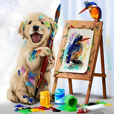 Malender Golden Retriever Diamond Painting