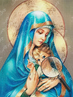 Maria und Gottessohn Diamond Painting