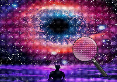 Meditation Sternenhimmel Diamond Painting