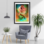 Meerjungfrau und Schmetterling Diamond Painting