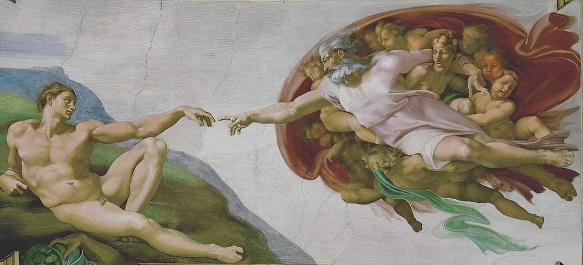 Michelangelo, Die Erschaffung Adams Diamond Painting