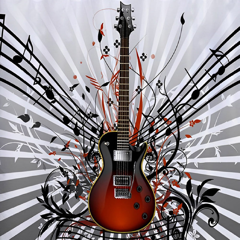 Moderne Gitarre Diamond Painting