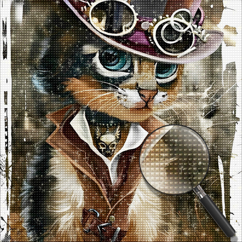 Moderne Katze Diamond Painting