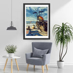 Motorrad am Meer Diamond Painting
