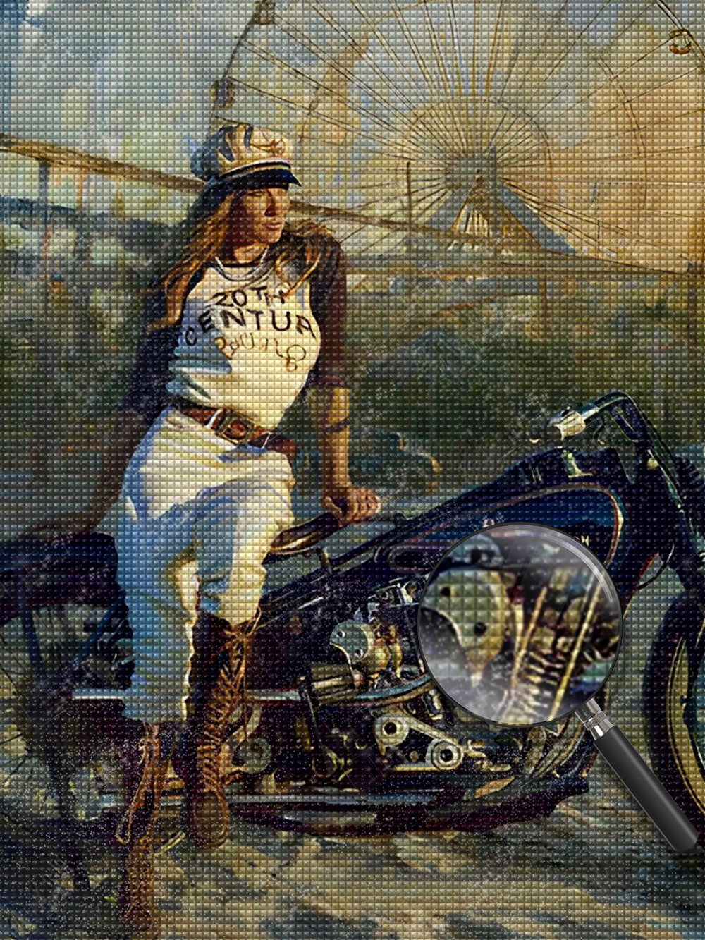 Motorrad Schönheit Diamond Painting