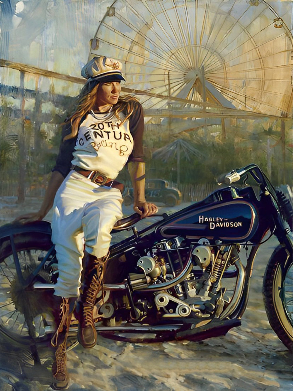 Motorrad Schönheit Diamond Painting