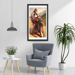 Motorrad und schöne Frau Diamond Painting