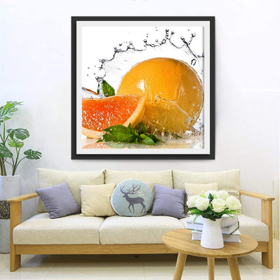 Orange in Wasser Diamond Painting