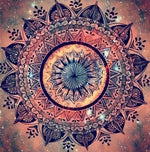Orange Mandala Diamond Painting