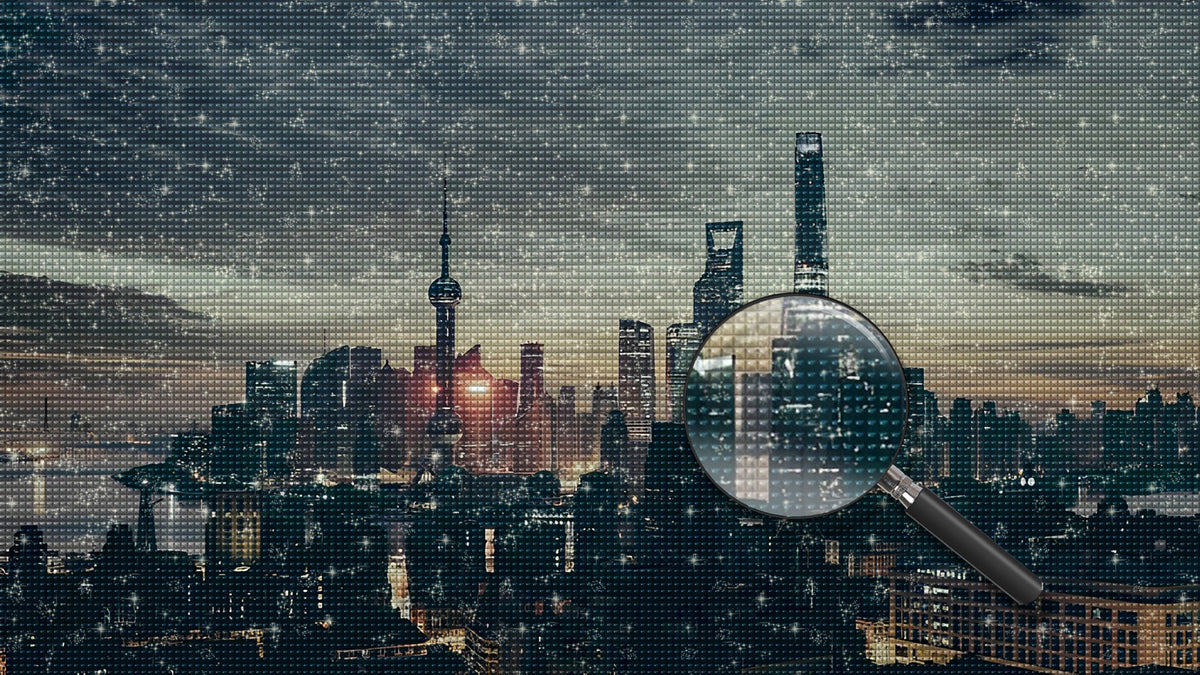 Oriental Pearl Tower, Shanghai Diamond Painting