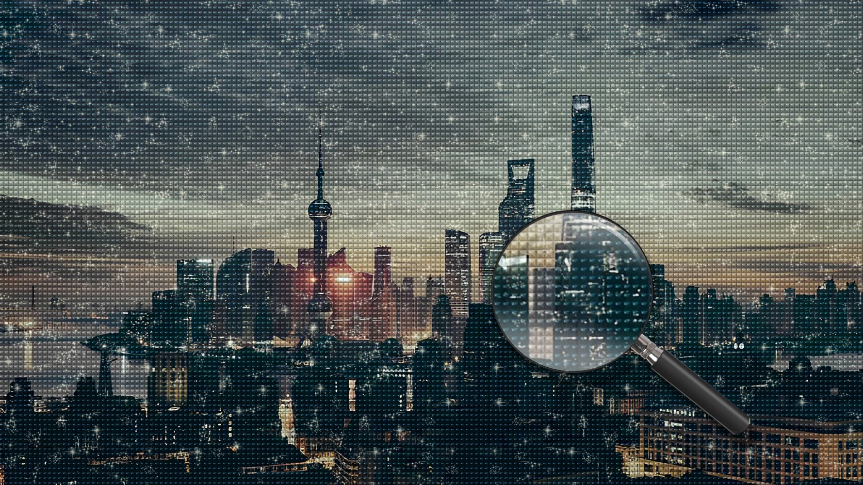 Oriental Pearl Tower, Shanghai Diamond Painting