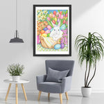 Ostereier Kaninchen Blumen Diamond Painting
