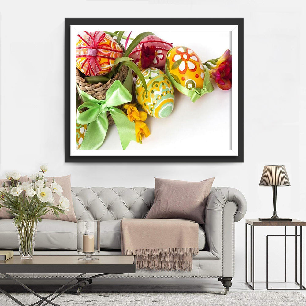 Ostereier und Geschenk Diamond Painting
