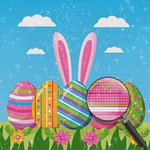 Ostereier und Ohren vom Kaninchen Diamond Painting