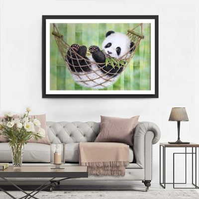 Panda im Schlafnetz Diamond Painting