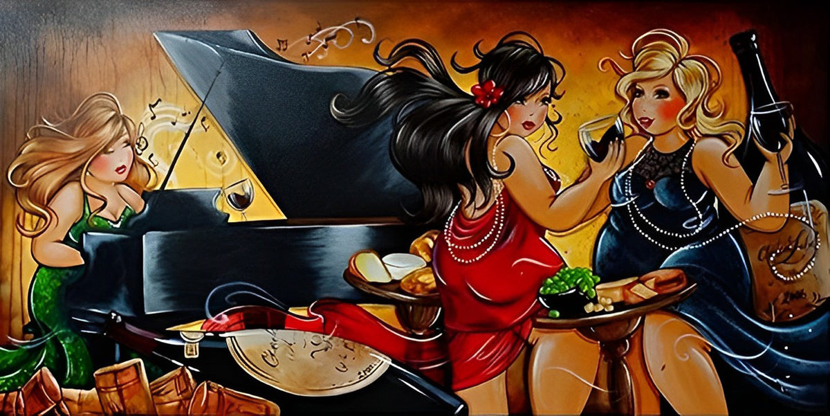 Party der dicken Damen Diamond Painting