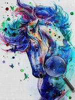 Pferd in Wasserfarben Diamond Painting