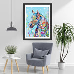 Pferd voller Blumen Diamond Painting