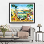 Picknick am Strand Diamond Painting