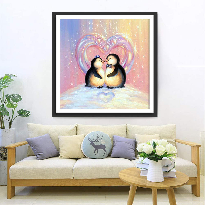 Pinguine Liebespaar Diamond Painting