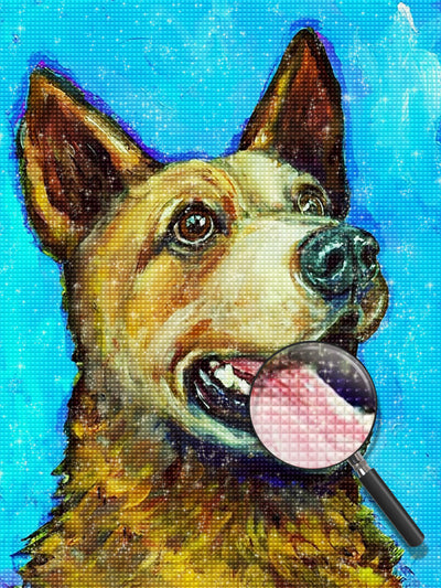 Porträt eines Hundes Diamond Painting