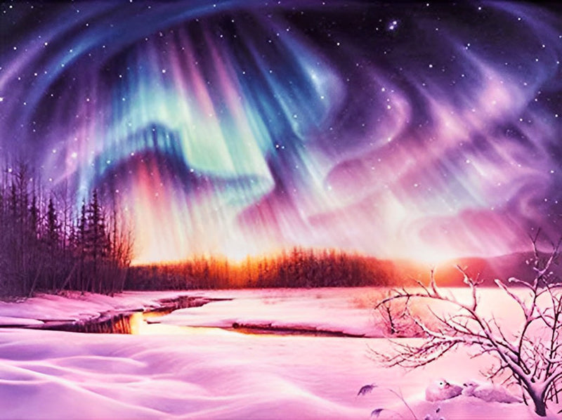 Prächtige Nordlichter Diamond Painting