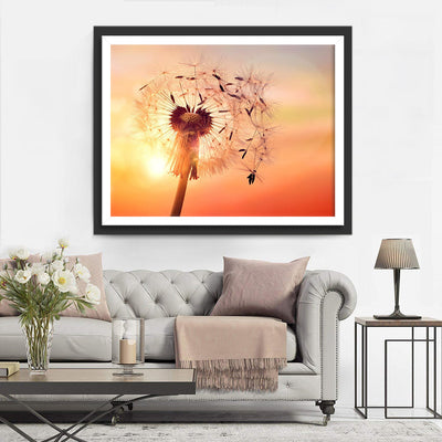 Pusteblume Abendrot Diamond Painting