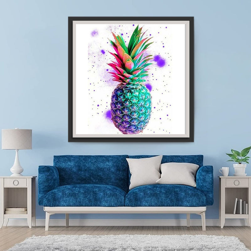 Regenbogen-Ananas Diamond Painting