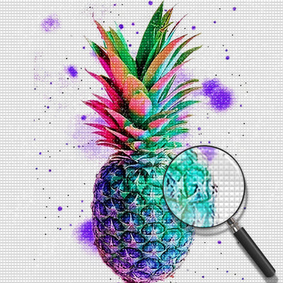 Regenbogen-Ananas Diamond Painting