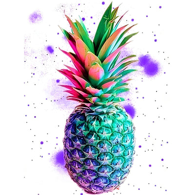 Regenbogen-Ananas Diamond Painting