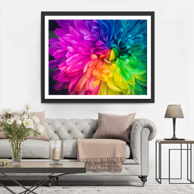 Regenbogen-Chrysantheme Diamond Painting