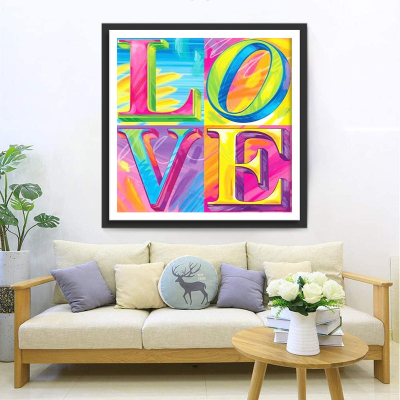 Regenbogen-Liebe Diamond Painting